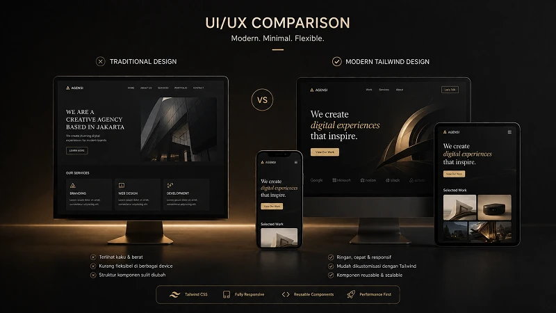 Template Web Creative Agency Modern Self Hosted Terbaik